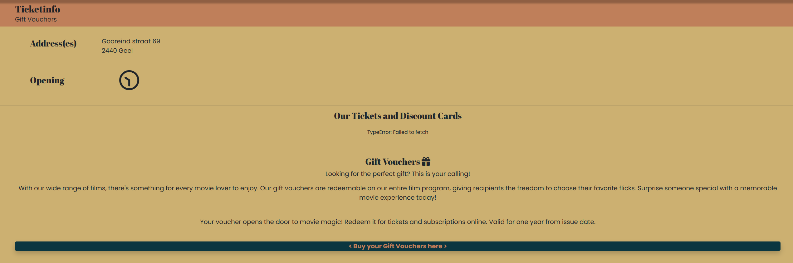 Ticket Information