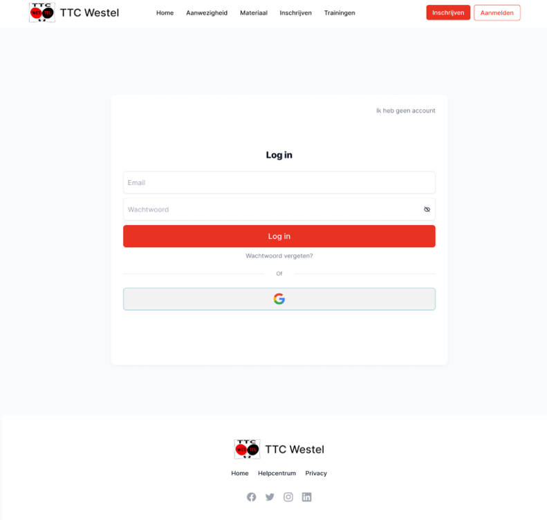 TTC Westel Website